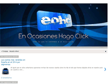 Tablet Screenshot of enocasioneshagoclick.com